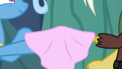 Size: 1280x720 | Tagged: safe, screencap, discord, trixie, changeling, pony, unicorn, g4, to where and back again, female, mare