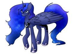 Size: 1250x915 | Tagged: safe, artist:lunar-march, princess luna, alicorn, pony, g4, female, simple background, solo, transparent background