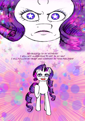 Size: 2480x3508 | Tagged: safe, artist:little-winged-angel, rarity, pony, g4, determined, female, high res, open mouth, solo, wingding eyes