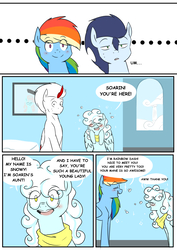 Size: 4961x6992 | Tagged: safe, artist:lrusu, rainbow dash, soarin', oc, pony, comic:rainbow crush, g4, absurd resolution, comic