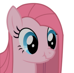 Size: 1678x1644 | Tagged: safe, artist:camtwo, derpibooru exclusive, pinkie pie, earth pony, pony, g4, cute, cuteamena, female, looking down, nose wrinkle, pinkamena diane pie, ponk, scrunchy face, solo, wide eyes