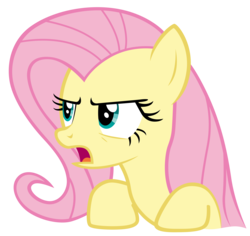 Size: 7400x7000 | Tagged: safe, artist:tardifice, fluttershy, pony, g4, the cutie map, absurd resolution, angry, bust, female, frown, looking away, open mouth, portrait, simple background, solo, talking, transparent background, vector