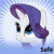 Size: 1024x1024 | Tagged: safe, rarity, pony, unicorn, derpibooru, g4, bust, cute, eyeshadow, female, horn, looking up, makeup, mare, meta, meta:safe, official spoiler image, portrait, raribetes, smiling, solo, spoilered image joke