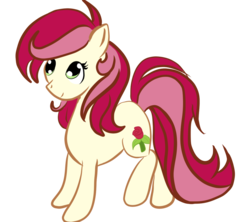 Size: 1134x1007 | Tagged: safe, artist:silversthreads, roseluck, earth pony, pony, g4, background pony, female, mare, simple background, solo, transparent background