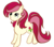 Size: 1134x1007 | Tagged: safe, artist:silversthreads, roseluck, earth pony, pony, g4, background pony, female, mare, simple background, solo, transparent background