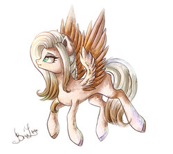Size: 1600x1426 | Tagged: safe, artist:likelike1, oc, oc only, oc:coffee way, pegasus, pony, female, flying, mare, simple background, solo, white background