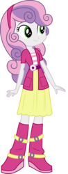 Size: 2115x5404 | Tagged: safe, artist:masem, sweetie belle, equestria girls, g4, rainbow rocks, boots, cute, diasweetes, female, high heel boots, high res, simple background, smiling, solo, transparent background, vector