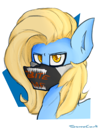 Size: 700x900 | Tagged: safe, artist:somecunt, oc, oc only, oc:blank space, pony, bust, colored pupils, explicit source, solo