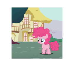 Size: 800x800 | Tagged: safe, artist:php30, pinkie pie, earth pony, pony, g4, :o, animated, breaking the fourth wall, c:, cute, diapinkes, eyes closed, female, filly, filly pinkie pie, fourth wall, gif, glomp, it's coming right at us, jumping, looking at you, open mouth, raised hoof, simple background, smiling, solo, transparent background, younger