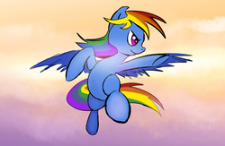 Size: 2000x1300 | Tagged: safe, artist:xbi, rainbow dash, pony, g4, female, flying, solo