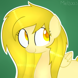 Size: 1700x1700 | Tagged: safe, artist:mel2003, oc, oc only, pegasus, pony, female, green background, mare, simple background, solo