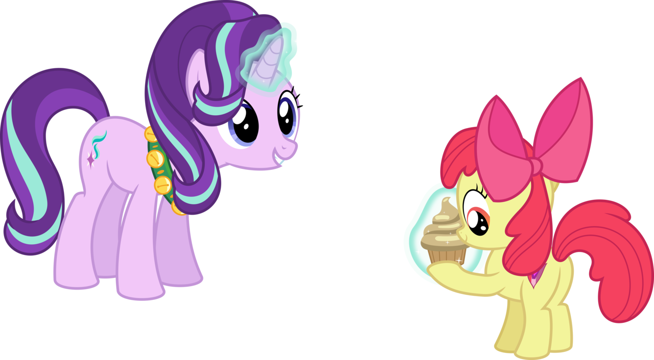 Starlight Glimmer Apple Bloom.