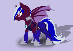 Size: 3507x2480 | Tagged: safe, artist:dratze, oc, oc only, oc:night armor, bat pony, pony, armor, high res, night guard, solo