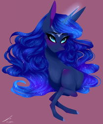 Size: 1024x1229 | Tagged: safe, artist:jgreti, princess luna, g4, female, simple background, solo