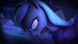 Size: 1920x1080 | Tagged: safe, artist:ferexes, princess luna, g4, 3d, female, s1 luna, solo