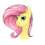 Size: 1000x1000 | Tagged: safe, artist:chapaevv, fluttershy, g4, animated, blinking, blushing, bust, cute, ear flick, female, gif, heart, looking at you, monochrome, playful, portrait, shyabetes, simple background, smiling, solo, tongue out, white background