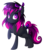 Size: 1396x1627 | Tagged: safe, artist:drawntildawn, oc, oc only, earth pony, pony, ear piercing, female, hair ornament, lip piercing, looking at you, mare, nose piercing, piercing, raised hoof, simple background, smiling, solo, transparent background