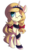 Size: 865x1447 | Tagged: safe, artist:drawntildawn, oc, oc only, oc:vive, pony, unicorn, bow, clothes, cuffs (clothes), female, hair bow, maid, mare, one eye closed, raised hoof, simple background, solo, transparent background, wink