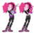 Size: 4096x4096 | Tagged: safe, alternate version, artist:mlprocker123, pinkie pie, equestria girls, g4, absurd resolution, alternate hairstyle, alternate universe, clothes, fingerless gloves, gloves, guitar, jacket, leather jacket, leather pants, midriff, pants, ripped pants, rock (music), rocker, rockerpie, simple background, spikes, transparent background