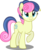 Size: 4099x5000 | Tagged: safe, artist:orin331, bon bon, sweetie drops, pony, dancerverse, g4, absurd resolution, adorabon, alternate hairstyle, alternate universe, c:, cute, female, floppy ears, mare, raised hoof, simple background, smiling, solo, transparent background, vector