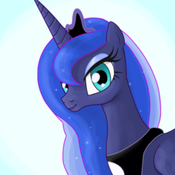 Size: 1560x1560 | Tagged: safe, artist:hageicons, princess luna, alicorn, pony, g4, bust, cute, female, looking at you, portrait, solo
