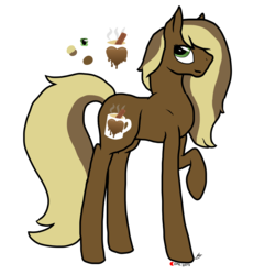 Size: 3000x3000 | Tagged: safe, artist:anxiouslilnerd, oc, oc only, oc:chocolate wafer, earth pony, pony, high res, reference sheet, simple background, solo, transparent background