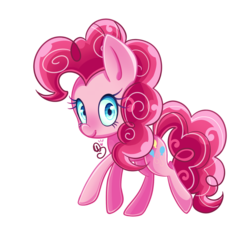 Size: 2000x2000 | Tagged: safe, artist:soloya64, pinkie pie, earth pony, pony, g4, cute, diapinkes, female, high res, mare, simple background, solo, transparent background