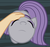 Size: 2144x1998 | Tagged: safe, artist:badumsquish, derpibooru exclusive, maud pie, earth pony, human, pony, g4, badumsquish is trying to murder us, badumsquish's doggies, behaving like a cat, behaving like a dog, cute, eyes closed, female, front view, hand, happy, high angle, maudabetes, offscreen character, petting, pony pet, pov, show accurate, sitting, smiling on the inside, solo focus