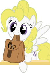 Size: 1600x2323 | Tagged: safe, artist:pink1ejack, edit, surprise, pony, derpibooru, g1, bag, cute, female, meta, solo, to saddlebags and back again