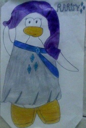 Size: 442x654 | Tagged: safe, artist:clubpenguin1, rarity, g4, club penguin, female, solo