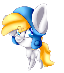 Size: 1783x2047 | Tagged: safe, artist:immagoddampony, oc, oc only, earth pony, pony, chibi, colored pupils, hat, male, simple background, solo, stallion, transparent background