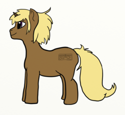 Size: 1113x1026 | Tagged: safe, artist:neongreentiger, oc, oc only, oc:con caddy, pony, unicorn, simple background, solo, steamer trunk, white background