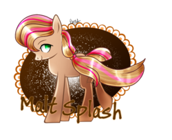 Size: 813x659 | Tagged: safe, artist:aliceandamy, oc, oc only, oc:malt splash, earth pony, pony, female, mare, solo