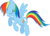 Size: 1053x759 | Tagged: safe, artist:pokerface3699, rainbow dash, pony, g4, female, simple background, solo, transparent background, vector