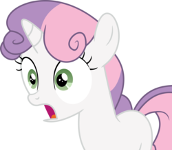 Size: 11942x10439 | Tagged: safe, artist:cyanlightning, sweetie belle, pony, unicorn, brotherhooves social, g4, .svg available, absurd resolution, female, filly, shocked, simple background, solo, transparent background, vector