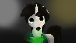 Size: 960x540 | Tagged: safe, oc, oc only, oc:critical hit, pony, fallout equestria, looking at you, solo