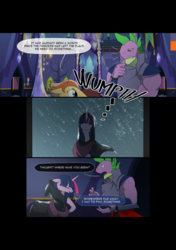 Size: 3541x5016 | Tagged: safe, artist:gashiboka, spike, twilight sparkle, alicorn, dragon, pony, comic:recall the time of no return, g4, absurd resolution, comic, twilight sparkle (alicorn)