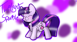 Size: 1280x702 | Tagged: safe, artist:speedyblossom2005, twilight sparkle, alicorn, pony, g4, chibi, eyes closed, female, solo, twilight sparkle (alicorn)