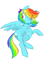 Size: 477x649 | Tagged: safe, artist:braindead, rainbow dash, pony, g4, cute, female, simple background, solo, white background