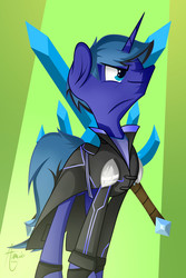 Size: 2000x3000 | Tagged: safe, artist:atomic8497, oc, oc only, oc:steadfast, pony, unicorn, clothes, high res, male, pointy nose, solo, stallion