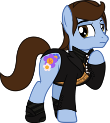 Size: 1084x1221 | Tagged: safe, artist:lightningbolt, derpibooru exclusive, earth pony, pony, g4, .svg available, brandon flowers, button, clothes, frown, hot fuss, looking back, male, mr. brightside, necktie, nervous, ponified, raised hoof, sad, shirt, shoes, show accurate, simple background, socks, solo, stallion, striped socks, suit, svg, the killers, transparent background, undershirt, vector