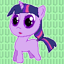 Size: 128x128 | Tagged: safe, twilight sparkle, pony, g4, female, filly, filly twilight sparkle, simple background, solo