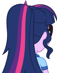 Size: 7000x9012 | Tagged: safe, artist:luckreza8, sci-twi, twilight sparkle, equestria girls, g4, my little pony equestria girls: legend of everfree, absurd resolution, clothes, female, glasses, rear view, simple background, solo, transparent background, vector