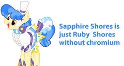Size: 1102x592 | Tagged: safe, sapphire shores, earth pony, pony, equestria girls, g4, my little pony equestria girls: legend of everfree, female, solo