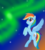 Size: 3553x3925 | Tagged: safe, artist:deannaphantom13, rainbow dash, pony, g4, aurora borealis, female, floating, high res, solo