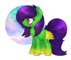 Size: 2825x2369 | Tagged: safe, artist:bluedash36, oc, oc only, oc:camoflage cat, pegasus, pony, base used, cloud, cute, heart eyes, high res, pastel background, pastel clouds, simple background, solo, textured, transparent background, wingding eyes