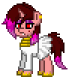 Size: 146x164 | Tagged: safe, artist:lavenderheart, oc, oc only, oc:lavenderheart, earth pony, pony, unicorn, pony town, clothes, dress, shoes, skirt, solo, wedding dress