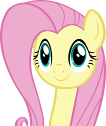 Size: 10302x12136 | Tagged: safe, artist:cyanlightning, fluttershy, g4, testing testing 1-2-3, .svg available, absurd resolution, female, looking at you, simple background, solo, transparent background, vector
