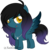 Size: 600x618 | Tagged: safe, artist:t-aroutachiikun, oc, oc only, oc:mystic flare, pegasus, pony, charm, chibi, colored pupils, colored wings, colored wingtips, female, heart, jewelry, looking at you, mare, necklace, simple background, solo, spread wings, tongue out, transparent background