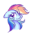 Size: 796x826 | Tagged: safe, artist:danger-dashz, rainbow dash, pony, g4, bust, female, mare, portrait, simple background, solo, transparent background